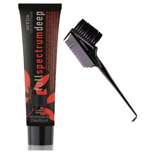 FULL SPECTRUM DEEP by Avédä Extra Lift & Deposit Creme Hair Color for Dark Hair, Cream Haircolor Dye (w/ Sleek 3-in-1 Comb Brush) Fullspectrum (Deep Extra Lift - 10N)
