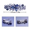 4 PCS Hair Barrettes for Women Ladies, Flower Crystal Rhinestones Barrettes Pearl Spring Hair Clip Accessories Women Fashion Ponytail Holders Barrettes for Daily Wear Mothers Day Gifts