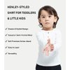 Enfants Chéris Toddler White Henley Shirt Boy Cream Henley 2T