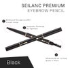 Eyebrow Pencil 2 Packs, Waterproof Smudge-Proof Brow Pencil with Brow Brush, Automatic Eye Brow Makeup Kit, Black1