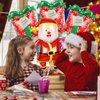 Christmas Balloons Set, Santa Balloons, Christmas Gift Balloons, Christmas Foil Balloons for Christmas Balloons Decorations - 4Pcs