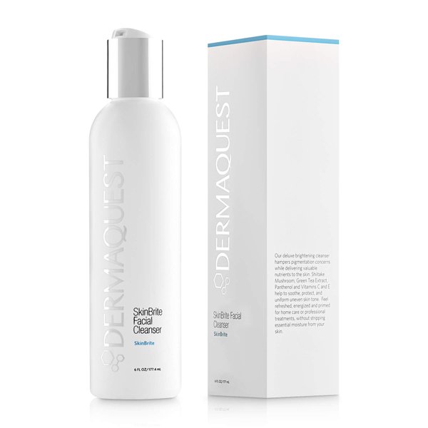 DermaQuest SkinBrite Facial Cleanser - Hydrating & Brightening Skin Cleanser - Balance Uneven Skin Tone and Hyperpigmentation (6 oz.)