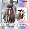 jagosen Hair Bows For Girls Women Hair Clips 2PCS White&Black Tassel Hair Ribbon Bowknot Hair Clips With Long Tail Y2K Hair Barrettes Accessories