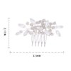 Foyte Crystal Wedding Hair Comb Rhinestone Headpieces Leaf Bride Hair Pieces Bridesmaid Side Hair Combs for Women and Girls (silver)