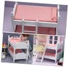UPKOCH Doll Bunk Bed Mini House Furniture Miniature Furniture Mini Furniture Models Doll House Bunk Bed Toy Mini Bunk Bed Model Mini House Accessory Doll House Decoration Bed Miniatures