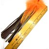 Litterboy Leather & Feather Tangler - 2 Pack - Cat Toy Refill Accessories, Handmade in The USA