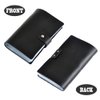 boshiho Leather Credit Card Holder Business ID Card Case Book Style 90 Count Name Card Holder Book (Black)