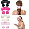 Gnarley Charley Spa Headband Set for Face Washing or Facial Skincare with Wristband Set,Anti-slip Makeup Headband with Ponytail Holder For Girls & Women hair accessories