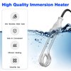 Immersion Water Heater Electric Portable Water Heater 300W 120/240V Dual Voltage Instant Immersion Heater for Camping Traveling Coffee/Tea/Soup