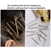 200 Counts Bobby Pins, Magicalmai 2 Inches Blonde Hair Pins with Box for Thick Thin Hair, Invisible Wave Hairgrip, Mini Hairpin Bobbie Pins Bulk for Women Lady Girls Kids