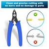 VCELINK Small Wire Cutter Spring-loaded GJ706BL, Precision Flush Cutter Pliers Diagonal Cutters for Electronics, Jewelry Making, Model Craft and 3D Printer, 5-Inch