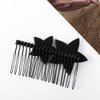 Pokinge 3pcs Sweet Rhinestone Star Hair Comb Metal Side Hair Combs With Long Teeth Slide Hair Clips Fixed Combs Hair Accessories U Shape Hair Styling Comb
