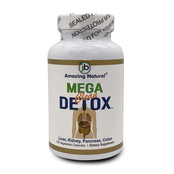 Amazing Natural Mega Clean Detox 600 mg 100 VegiCaps Dietary Supplements