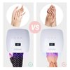 MelodySusie UV Glove for Gel Nail Lamp, Professional UPF50+ UV Protection Gloves for Manicures, Nail Art Skin Care Fingerless Anti UV Glove Protect Hands from UV Harm