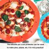 QTECLOR Adjustable Silicone Pie Crust Shield Pie BPA-free Protectors Cover Kitchen Tool for Baking Pie Pizza, Fits 8-11.5 Inches Pie (Blue-2pcs)