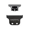 GAMMA+ Replacement Classic Fixed Black Diamond Carbon DLC with Stainless Steel Deep Tooth Cutter Trimmer Blade Set