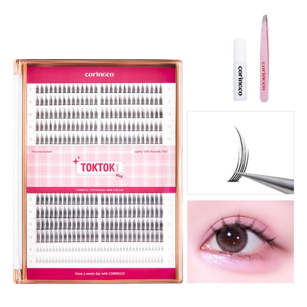 CORINGCO Toktok Hara Wink Fake Eyelashes (Mix set)