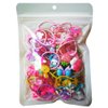 50 Pcs (25 Pairs) Cartoon Elastic Hair Ties Little Girls' Small Ropes Toddlers' Ponytail Holder