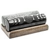The Pharaoh Cylinders Shungite and Soapstone wich Wooden Stand