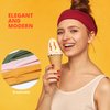 LOTUS78 12 Pack Headbands for Women Yoga Elastic Hair Bands Workout Running Sport Non Slip Sweat Hair Wrap for Girls(Feel Icon)