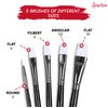 Angelus Leather Paint Kit- Basics Starter Kit Includes 5 Paints, Prep, & 5 Piece Paint Brush Set