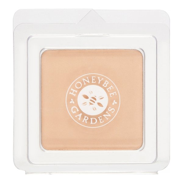 Honeybee Gardens Radiant Skin Pressed Mineral Powder Foundation Refill - Luminous (medium neutral with a hint of warmth), Net Wt. 7.5g/0.26 oz | Vegan, Gluten-Free, Cruelty-Free