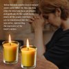 Aglary 4PCS Pure Beeswax Votive Candles, Unscented, Naturally Lightly Honey Scented, 12 Hours Burn Time Each (Raw)