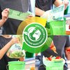 INNOTAK Lucky Family Green Compost Bags for Kitchen Countertop Bin 1.3 up to 1.6 Gallon - 100% Compostable Food Waste Trash Repurpose - Perfect Biodegradable Organic Eco Friendly - 50 Bags per Roll