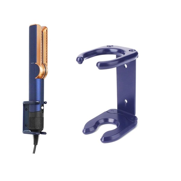 OURHZTB Hair Straightener Holder Wall Mount Bracket Accessories Compatible with D yson Airstrait HT01 (Blue)