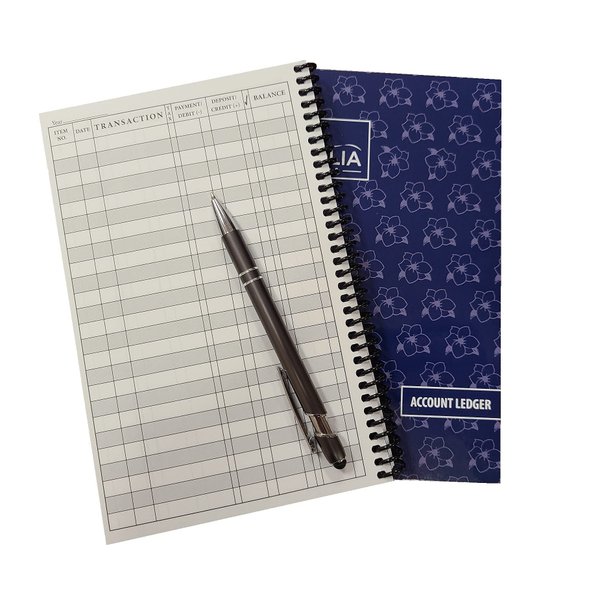 Side Spiral Bound Magnolia Flowers Checkbook/Transaction Register