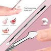 Dr.nail Acrylic Nail Clippers with Magnets Sizer, Fake Acrylic Nail Cutter for Nail Tips False Gel Nail Tips Cutters, Artificial Nail Tip Trimmer Almond Nail Shaper Nail Tools with Cuticle Pusher