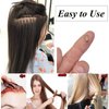 Flare Copper Tubes 3.0mm Micro Rings Links Beads Non-Silicone Flared Euro Locks Hair Staples Tools for I-tip Hair Extensions (500Pcs, Dark Brown)