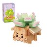 MEIEST Mini Succulent Bonsai Building Blocks Set,Creative Simulation Pot Plant Artificial Particle Flower Botanical Collection Construction Building Bricks Toy,Cute Home Decor (Tiger)