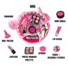Miraculous Ladybug, 10-in-1 Marinette Kids Makeup Set with Nail Polish, Lipstick, Pressed Powder Palette, Lip Gloss, Hair Chalk, Make-up Sponge, Compressed Towel, Sticker and Pom-pom (Wyncor)