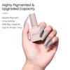 MAYCHAO 15ML Light Green Glitter Gel Nail Polish 1Pc Green Shimmer Gel Polish Soak Off UV LED Nail Polish Nail Art Starter Manicure Salon DIY at Home, 0.5 OZ