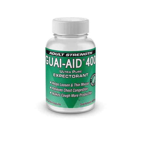 GUAI-AID 100 400 "Ultra-Pure Guaifenesin Gelatin Capsules