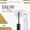 Secret of Pharaoh Brow Gel Styler - Water Resistant, Long Lasting Clear Eyebrow Gel for Natural Makeup Look, Great for Lift-Up Styling, Sculpting & Defining, Biotin and Aloe Vera Infused