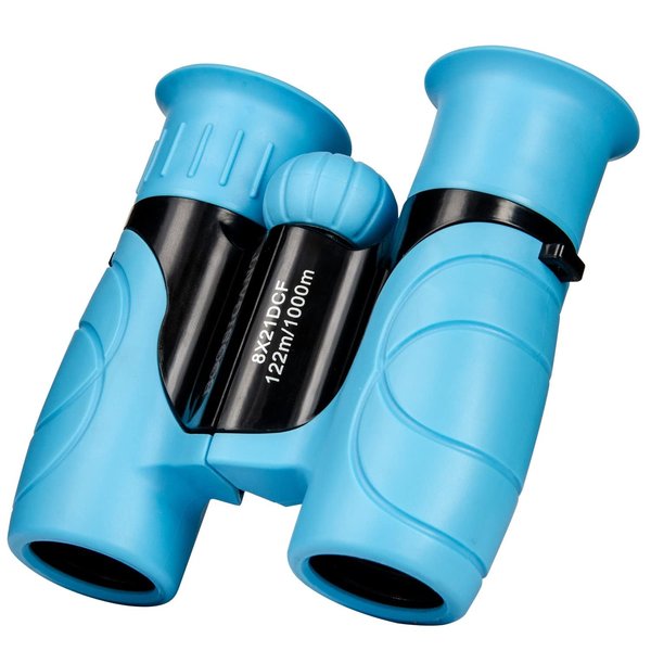 Boosigant Binoculars for Kids 8x21, Gift for 3-12 Years Boys & Girls, Compact Kids Binoculars High-Resolution Shockproof Mini Binoculars for Bird Watching, Hiking, Camping, Travel Blue 302