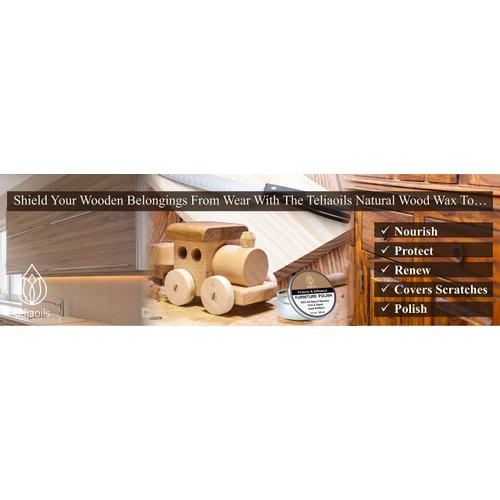 Beeswax Furniture Polish, 100% natural, for any kind of wood, nourishing, renewing, sealing, covering scratches, protecting from drying out, restoring wood’s natural beauty. The best wood wax cream.