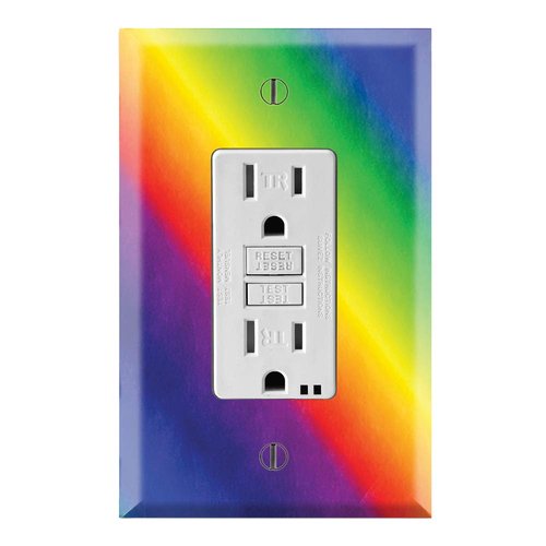 Graphics Wallplates - Rainbow - Single Rocker/GFCI Outlet Wall Plate Cover