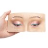 Makeup Practice Face Board FTOYIN, Silicone 3D Realistic Pad for Makeup Beginners and Professional Enthusiasts, Eyeshadow Eyeliner Eyebrow Lash mapping Realistic Face Skin Eye Make up Practice Model