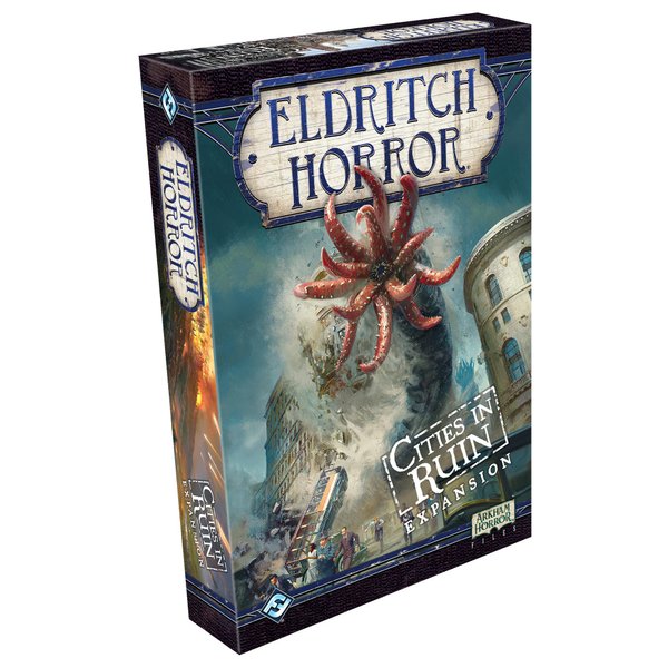Eldritch Horror Cities in Ruin Board Game EXPANSION | Mystery Game | Cooperative Board Game for Adults and Family | Ages 14+ | 1-8 Players | Avg. Playtime 3 Hours | Made by Fantasy Flight Games