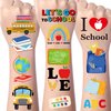 Yoyuspy Back to School Tattoos Temporary Stickers - Yoyuspy 200+ Back to School Temporary Tattoo Kids Cute Back to School Party Decorations Party Supplies Funny Back to School Gifts for Students