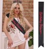 CAVETEE Princess Crown and Birthday Princess Sash, Birthday Tiara With Glitter Sash for Princess Party Decorations Happy Birthday Accessories Birthday Crown and Tiara for Women Girls (Red&Black)
