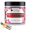 Red Rose Naturals Whipped Body Butter, Scented Vanilla Almond Body Cream 8 Oz, Moisturizing Shea Butter for Sensitive, Dry Skin, Non-Greasy, Soft & Creamy, Natural Skincare for Women – Vegan