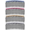 MARY LAVENDER Metal Side Hair Comb with Rhinestone and Pearls for French Twist Bangs Hair Pin Clips Hair Accessories Decorative Comb for Women Kids Girls 4pcs