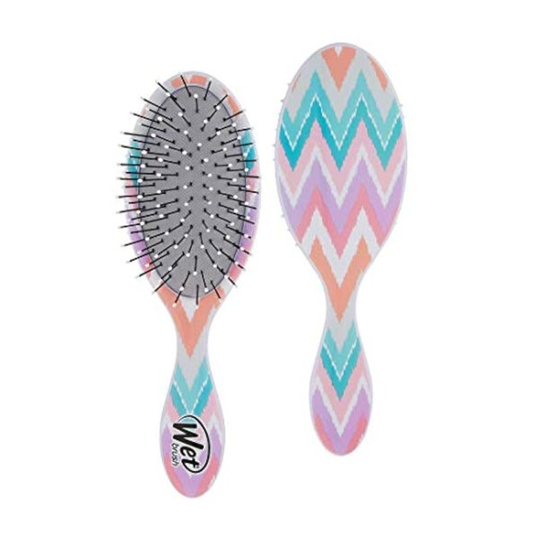 Wet Brush Kids Detangler Hair Brushes - Chevron - Midi Detangling Brush with Ultra-Soft IntelliFlex Bristles Glide Through Tangles with Ease - Pain-Free Comb for All Hair Types