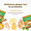 Pocas Honey Ginger Tea - Instant Tea Powder Packets with Mint & Ginger Honey Crystals Tea, Non-GMO/Gluten Free/Caffeine Free Tea, 20 Count