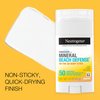 Neutrogena Purescreen+ Mineral Beach Defense On-The-Go Body Sunscreen Stick with Broad Spectrum SPF 50, Water Resistant UVA/UVB Protection, Absorbs Quickly & Dries Clear, 1.5 oz
