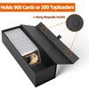 SFSOC 3 PACK Trading Card Storage Box,Magnetic Toploaders Storage Box,MTG Deck Box,Toploaders Hobby Box,Trading Card Holder For 900 Cards or 200 Top loaders